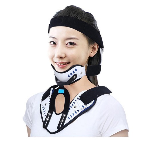 Verstelbare cervicale kraag nekondersteuningsorthese - universele maat voor postoperatief en traumaherstel [nekbrace, cervicale tractie]