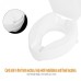 10cm Portable Raised Toilet Seat - Elevated Toilet Riser for Elderly & Disabled, Comfortable & Durable Support [PP Material, Easy Install]