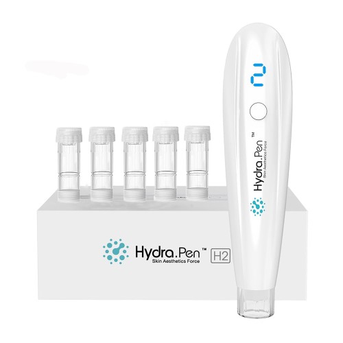 جهاز Hydra Pen H2 Professional Micro-Needling للاستخدام المنزلي - معزز للكولاجين، تجديد البشرة، عمق إبرة قابل للتعديل [Hydra Pen، Micro-Needling، العناية بالبشرة]