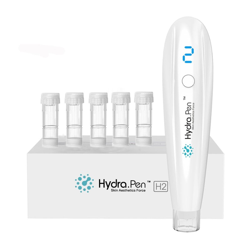 جهاز Hydra Pen H2 Professional Micro-Needling للاستخدام المنزلي - معزز للكولاجين، تجديد البشرة، عمق إبرة قابل للتعديل [Hydra Pen، Micro-Needling، العناية بالبشرة]