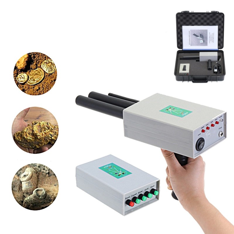 AKS Metal Detector - Professional Long Range Gold, Silver, Copper Detector for Treasure Hunters [Underground, Gold Detector, Treasure Hunting]