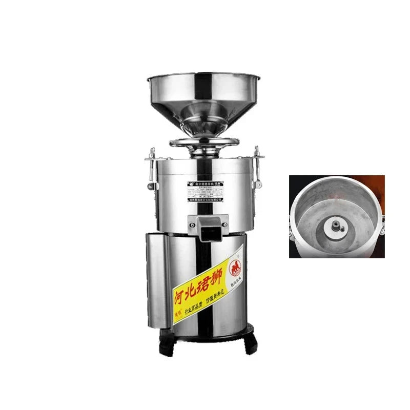 100 Kereskedelmi szójatej tofu gép - Elektromos szójatejdaráló iszapleválasztóval, 750 W, rozsdamentes acél