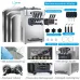 110/220V Commercial 3-Flavor Soft Serve Ice Cream Machine for Restaurants, 18-22L/H Capacity, Stainless Steel