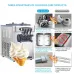 110/220V Commercial 3-Flavor Soft Serve Ice Cream Machine for Restaurants, 18-22L/H Capacity, Stainless Steel