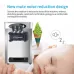 110/220V Commercial 3-Flavor Soft Serve Ice Cream Machine for Restaurants, 18-22L/H Capacity, Stainless Steel