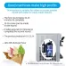 110/220V Commercial 3-Flavor Soft Serve Ice Cream Machine for Restaurants, 18-22L/H Capacity, Stainless Steel
