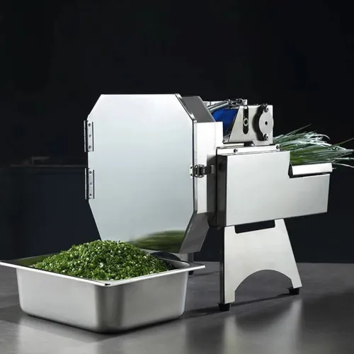 110V/220V Multifunctional Electric Vegetable Cutter - Commercial Dicing Machine for Carrot, Potato, Fruit & Shallot Slicing