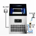 60KG 70KG 80KG Commercial Ice Maker Machine, Automatic Cube Ice Maker for Home, Bar, Coffee & Tea Shops