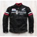 Honda Motorcycle Jacket for Men - Summer Mesh Breathable Racing Jersey with Removable Shatter-Resistant Protection