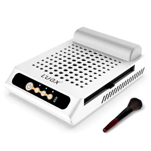 L'UGX 70W Nail Vacuum Cleaner - High Power Dust Extractor for Manicure, Gel Nails Polishing, Low Noise & Adjustable Suction [Rechargeable, Portable]