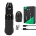 2-in-1-Tattoo-Stift mit 2400 mAh, kabelloser Tattoo-Maschine – wiederaufladbarer USB-Microblading-Tattoo-Stift mit einstellbarer Spannung und OLED-Display
