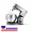 2000W Stand Mixer with 10L Stainless Steel Bowl, 6-Speed Kitchen Food Blender, Dough Kneader & Egg Whisk for Baking, Cake Mixing & More [Stainless Steel, 10L Capacity, 6-Speed]