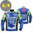 Oxford textieljassen voor Suzuki motorfietsen, motocross, MTB, BMX-fietsen - Herenblauwe jas met 6 beschermers