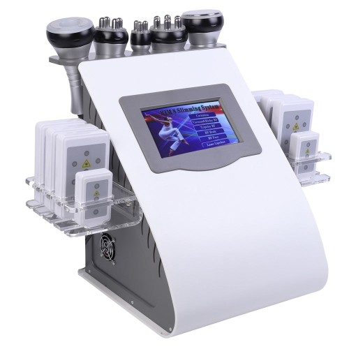 6 in 1 Vacuum Laser RF 40K Cavi Lipo Slimming Machine - Non-Invasive Fat Removal & Skin Tightening for Spa
