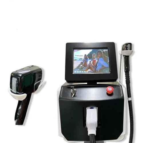 Portable 808nm Diode Laser Hair Removal Machine - 3 Wavelengths (755nm, 808nm, 1064nm) for Permanent Hair Reduction