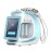 ÚJ Ice Blue Hydrafacial Smart Jet Aqua Peel készülék - 8 az 1-ben bőrtisztító és fiatalító gép ultrahangos, rádiófrekvenciás, mikroáram és egyebekkel