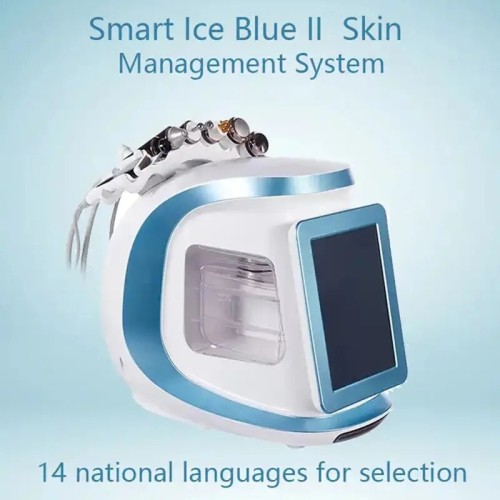 NEW Water Dermabrasion Oxygen Ice Blue Smart Jet Aqua Peel Small Bubble Skin Cleansing Device Facial Machine [Skin Cleansing, Facial Care]