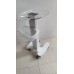 Beauty Salon Trolley with Aluminum Stand & Wooden Board - 4-Wheel Rolling Cart for Spa & Hairdresser Salons [Salon Trolley, Rolling Cart, Beauty Accessories]