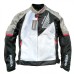 Honda Motorcycle Jacket - Summer Breathable Oxford Fabric with 5 Removable Protectors [Black & White, S-3XL]