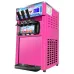 220/110V Electric Soft Ice Cream Machine with 3 Flavors, Stainless Steel Fruit Freezer & Hard Mixing Ice Cream Maker