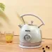 220V-240V 1.8L Electric Water Kettle, 1800W Stainless Steel Coffee & Tea Pot with Thermometer [Fast Boiling, Durable, Safe]