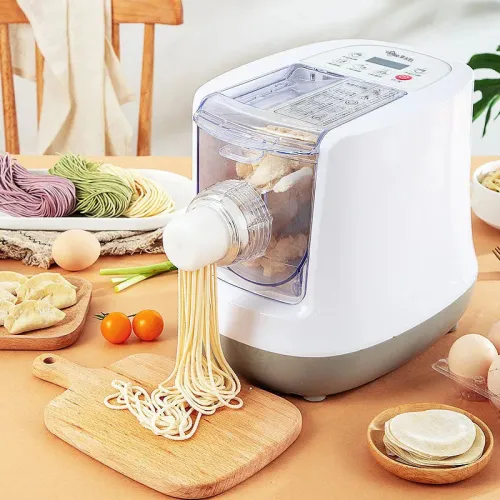 220V Electric Automatic Noodle Maker Machine | Multifunction Pasta & Dough Roller | Dumpling Press with 13 Molds