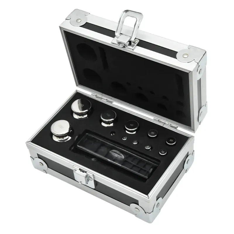 23 stuks 1mg-200g roestvrijstalen digitale weegschaalkalibratiegewichtenset, hoge precisie M1/F2/F1-klasse voor laboratoriumgebruik