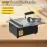 2500W Woodworking Table Saw with Stainless Steel Table Top, 180° Angle Ruler & Adjustable Backing - High Efficiency Cutting for Wood, PVC, Bamboo