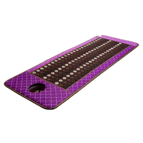 Grote infrarood verwarmingsmat met natuurlijke jade en toermalijn - Elektrische hotstone-therapiemat voor volledige lichaamsontspanning en pijnverlichting