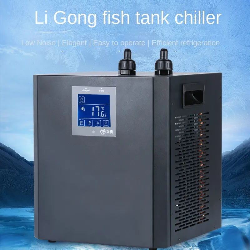 300L Aquarium Chiller Cooling System for Fish Tanks, Marine, Coral, Shrimp - 1/3 HP Water Cooler with Precise Temperature Control