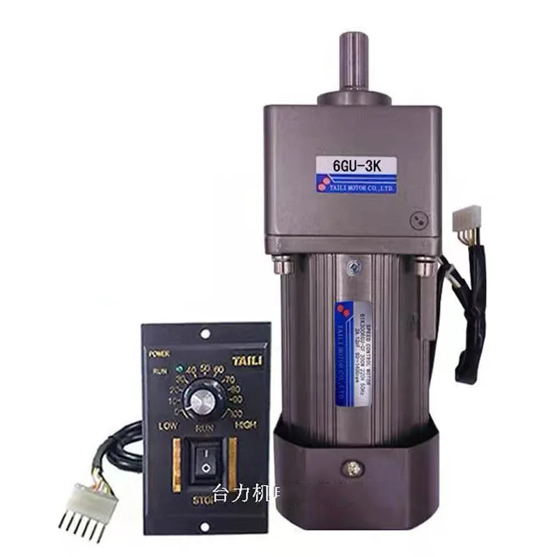 300W AC Gear Motor with Speed Control & Reduction Box - 6GU3K-300K [High Torque, Aluminum Housing, 220V]