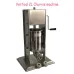 3L 304 Stainless Steel Manual Churros Maker Machine with 3 Size Nozzles & 2-in-1 Sausage Stuffer