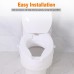 10cm Portable Raised Toilet Seat - Elevated Toilet Riser for Elderly & Disabled, Comfortable & Durable Support [PP Material, Easy Install]