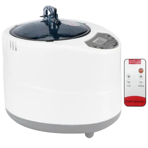 3L 1500W Spa Sauna Steam Generator for Home Therapy, Fumigation Machine with Remote Control, EU Plug 220V