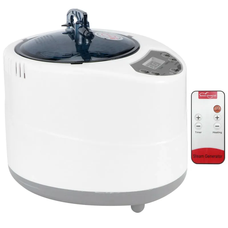 3L 1500W Spa Sauna Steam Generator for Home Therapy, Fumigation Machine with Remote Control, EU Plug 220V