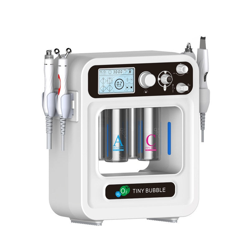 4-in-1 H2O2 Water Oxygen Bubble Jet Peel Hydra Facial Machine for Anti-Aging & Skin Rejuvenation