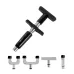 400N Black Portable Manual Chiropractic Activator Adjusting Tool - Chiropractic Impulse Gun for Pain Relief & Muscle Relaxation