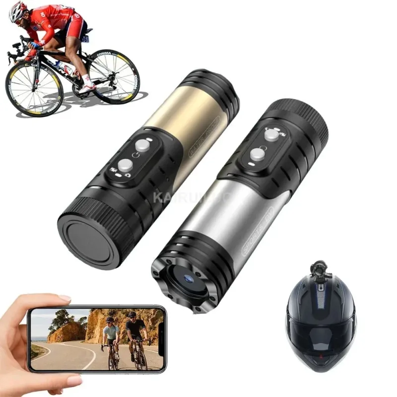 4K Waterproof Action Camera with WiFi, Anti-Shake, 120° Wide Angle, 1600mAh Battery for Sports, Motorcycle, and Dash Cam Use