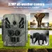 Kamera 4K WiFi Wildlife Trail Camera - 32MP kamera myśliwska na podczerwień z noktowizorem, czujnikiem ruchu, do obserwacji na zewnątrz