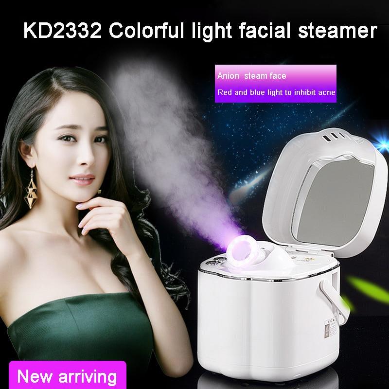 Portable Infrared LED Facial Steamer for Home Use - Deep Cleansing, Spa, Sauna, Thermal Therapy [Infrared LED, Facial Steamer]
