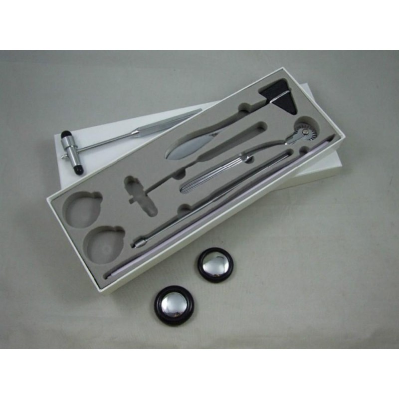 5 db Plexor többfunkciós kalapács - Reflex kalapács neurológiai vizsgálatokhoz, rozsdamentes acél mérőszalag, többcélú ütőeszköz [neurológiai kalapács, reflexkalapács]