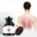 Elektryczny masażer na podczerwień z podgrzewanym zbiornikiem do moksoterapii i kamieniem podciśnieniowym do domowej terapii kosmetycznej