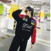 F1 Budweiser 레이싱 재킷 - 자수가 들어간 트렌디한 하라주쿠 모터스포츠 미학 [A122, A123]