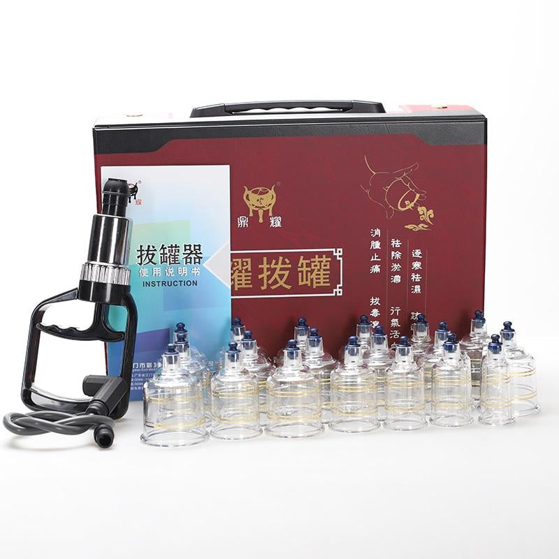 19-Piece Massager Jars Vacuum Suction Therapy Cupping Set for Pain Relief & Relaxation [Cupping Therapy, Massage Tools]