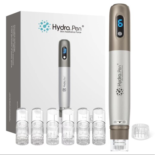 جهاز Hydra Pen H3 Professional Micro-Needling - قلم إبر دقيقة لاسلكي قابل للتعديل بست سرعات ومضاد للتسرب لبشرة مشرقة [Microneedling، العناية بالبشرة]