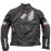Honda Motorcycle Jacket - Summer Breathable Oxford Fabric with 5 Removable Protectors [Black & White, S-3XL]