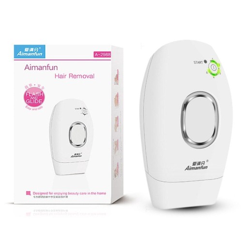 Aimanfun A-2988 Sistema di epilazione laser IPL a 600.000 impulsi - Epilazione permanente e indolore per tutti i tipi di pelle