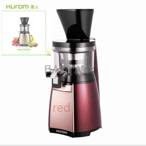 Hurom HU19SGM Slow Juicer - Multifunctional Cold Press Juicer for Fruits & Vegetables, Red