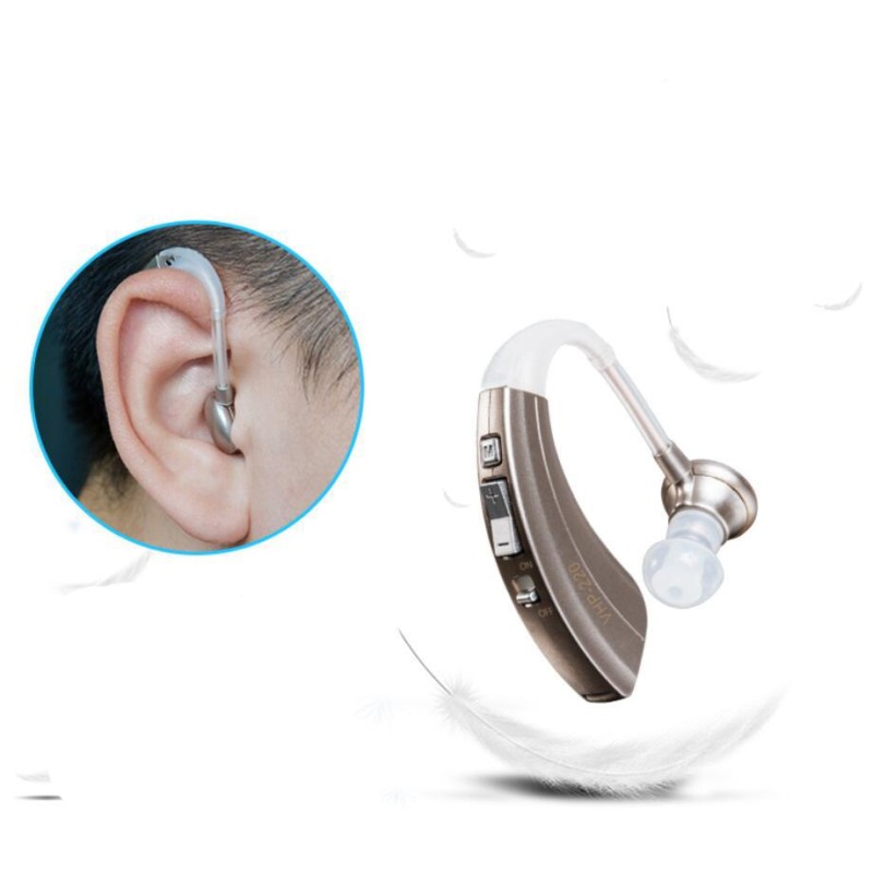 Apparecchio acustico digitale a 4 modalità con riduzione del rumore - Amplificatore del suono durevole e portatile per anziani, batteria a lunga durata [Apparecchio acustico, riduzione del rumore]