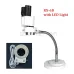 8X Stereo Microscope with LED Light, Adjustable Binocular Microscope for Dentist, Oral, Soldering, PCB Repair - RX-6D